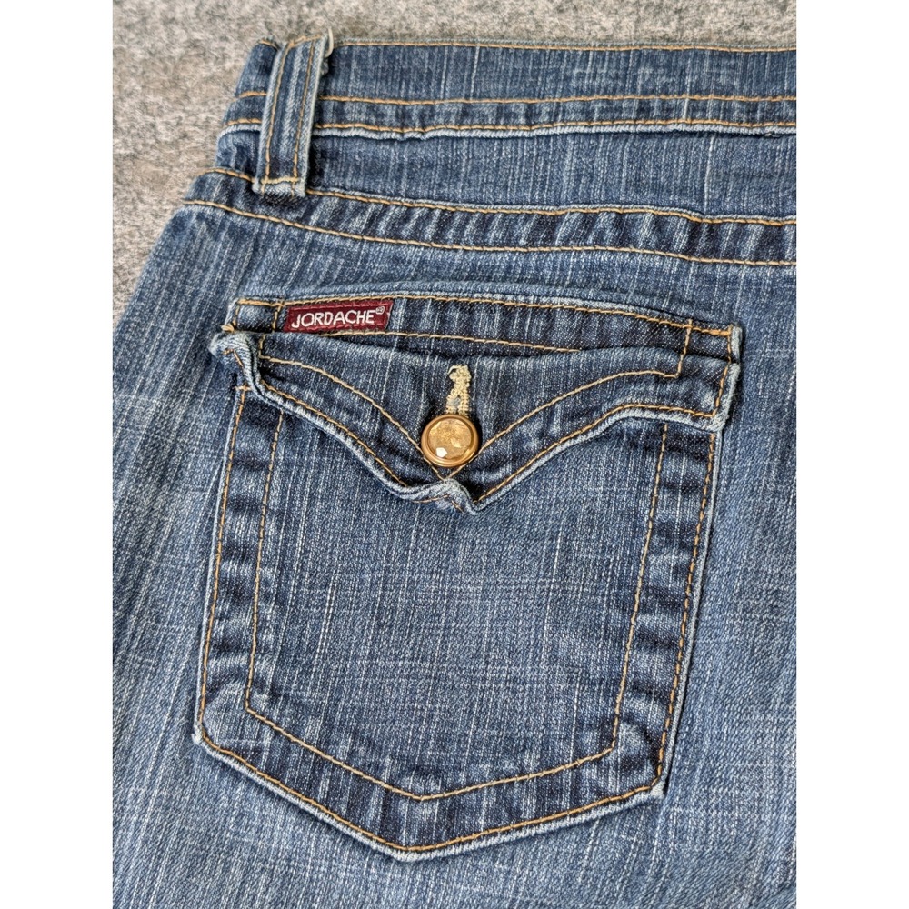 Jordache Womens Bootcut Jeans Size 16 Dark Wash Stretch Denim JM391112 - Picture 9 of 14